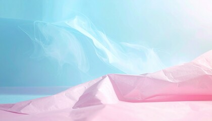 Poster - Abstract artistic landscape digital art visual design soft colors serene environment contemporary perspective