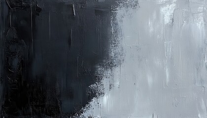 Leinwandbilder - Abstract Gradient Texture in Black Grey and White with Grunge Effect on Canvas Showing Modern Art