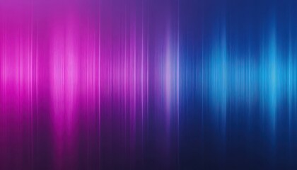 Fototapete - Abstract Waveform Graphic in Blue and Purple Hues with Dynamic Lighting Technology Visualization on a Gradient Background