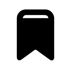 Poster - Simple black bookmark icon, for websites and apps