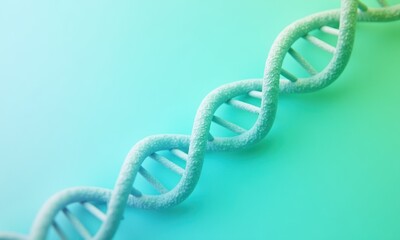 Poster - DNA Helix Structure with Abstract Background and Color Gradient