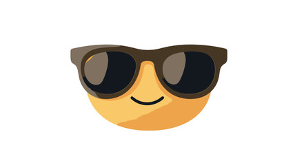 Poster - iOS 17.4 Update Vector Emoji with Sunglasses April 2024, Cool Smiley Face Icon, Editable SVG, Modern Emoticon for Messaging, Digital Expression Graphics