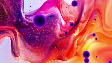Poster - Vibrant Color Explosion: A dynamic abstract composition explodes with a rich tapestry of vibrant colors, capturing fluid movement and artistic expression.