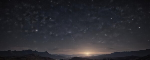 Wall Mural - vast, dark night sky ablaze with countless twinkling stars , beauty, milky way, stellar