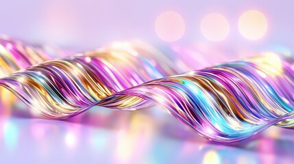 Poster - Bright colorful wavy waves creating a dynamic and energetic visual experience of ocean movement
