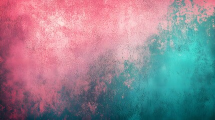 Poster - Abstract textured background in pink and teal.