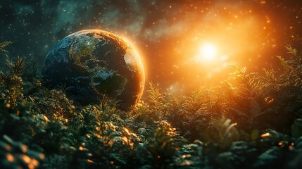abstract background with stars