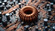 © Ayahe Stock - Intricate macro shot revealing a complex circuit board with copper wiring and various electronic