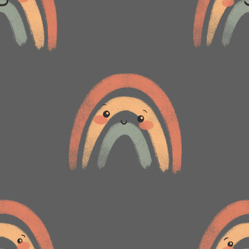 Seamless pattern design. Sun print. Repeat pattern for kids clothes