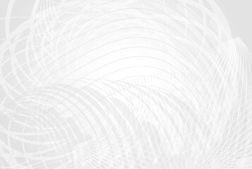 Poster - Elegant White Abstract Texture with Spirals and Lines — Great for Interior Prints, Stationery, or Product Packaging
