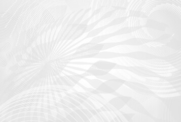 Poster - Elegant White Abstract Texture with Spirals and Lines — Great for Interior Prints, Stationery, or Product Packaging
