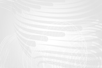 Poster - Minimal White Geometric Abstract Design — Perfect for Wellness Brands, Spa Flyers, or Clean UI Backgrounds
