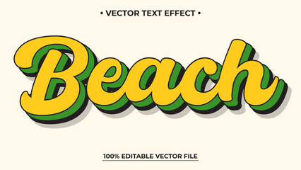 Poster - Editable text effect retro old school text in groovy style theme