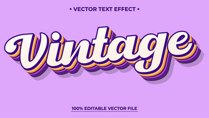 Poster - Editable text style effect Vintage text in Grunge Vintage style theme