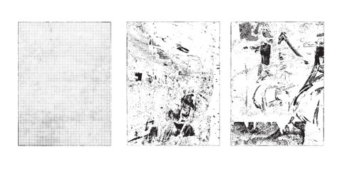Fototapete - Grunge Urban Backgrounds set.Texture Vector.Dust Overlay Distress Grain ,Simply Place illustration over any Object to Create grungy Effect .abstract,splattered , dirty, texture for your design.