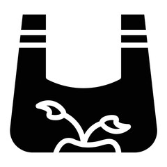 Fototapete - Plants Recycle Reuse Glyph Icon