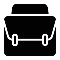 Fototapete - Bag Container Suitcase Glyph Icon