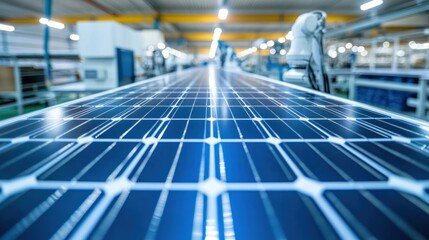 Aufkleber - Automated solar panel production line
