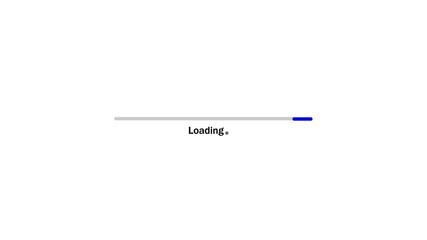 Poster - Blue Loading Bar Animation On White Background