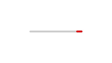 Poster - Animated Loading Bar On White Background