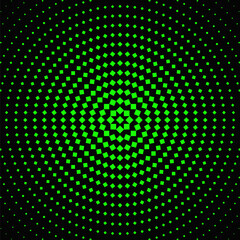 Poster - Geometrical halftone round circular square pattern background design