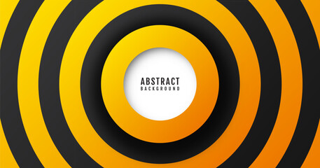 Poster - black orange abstract background overlap layer on bright space with contrast lines effect decoration