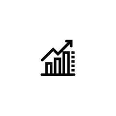 Poster - Ascending bar graph with rising arrow