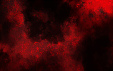 Poster - Abstract Watercolor red grunge background painting with Beautiful stylist modern texture. Distressed grunge textures, and scattered speckled elements with sense of chaos. Moody and atmospheric effect