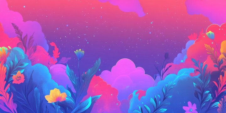 neon swirl glitch haze bloom background