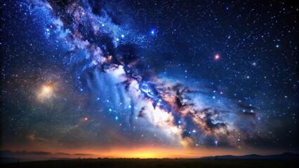 celestial wonder, vast expanse of dark sky with stars twinkling in a starry night , infinite, astron