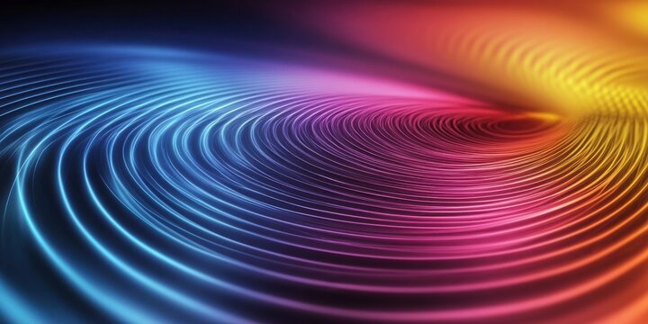 Pulses ripple haze, creating dreamy thread, background hue