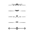 © Borsha - Title: Dividers doodle set. Wedding decorative elements. Hand drawn vector illustration isolated on white background. Text dividers doodle set. Wedding decorative elements.