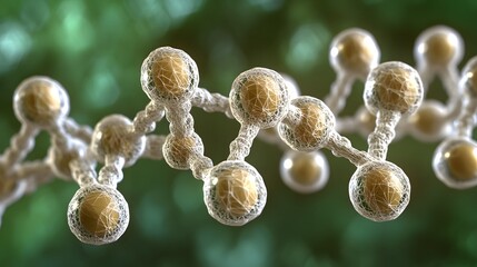 Poster - Detailed illustration of a complex molecular structure.