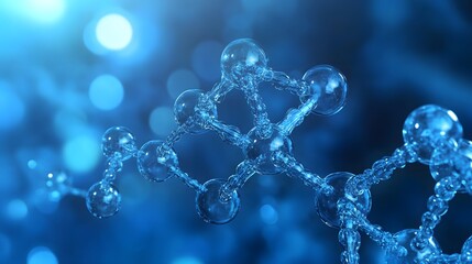 Poster - Detailed illustration of a complex molecular structure.