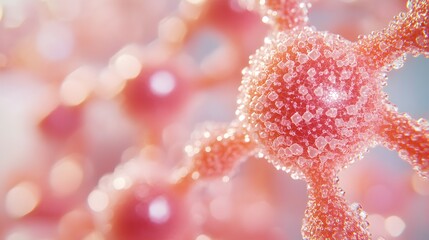 Poster - Close-up view of a complex molecular structure.