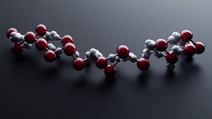 Poster - Abstract representation of molecular structure on a dark background.