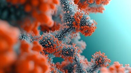 Poster - Close-up view of intricate, colorful biological structures.
