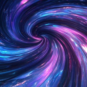Dreamy twists behind rippling shimmering glitch