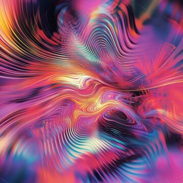 Ripple glitch of shimmers dream, twist background