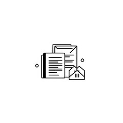 Poster - Document Icons Representing Digital Record File Management