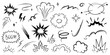 © OlivaGreen - Comic boom burst, explosive smoke. speed line cartoon vector icon. Cartoon effect, boom explosive motion line element set.