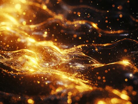 Bursting background shows vapor twist ripple of glow