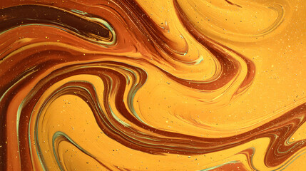 Poster - Swirling Textures of Warm Tones Creating an Abstract Effect Perfect for a Striking Wallpaper and Interior Design Ideas for Modern Home Decoration