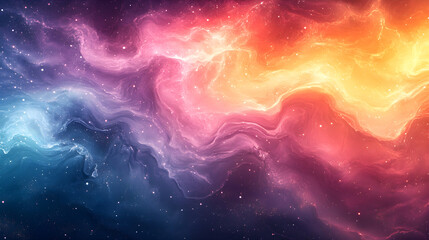 abstract rainbow spectrum with high-resolution fluid shapes forming a vibrant composition
