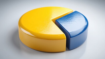 Poster - Capital exposure breakdown donut chart icon concept for visualizing financial allocation and investment strategies