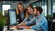 © one_grapich - business people working in office