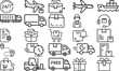 © Bijoy - Delivery and Shipping Vector Icons Set - Editable Collection