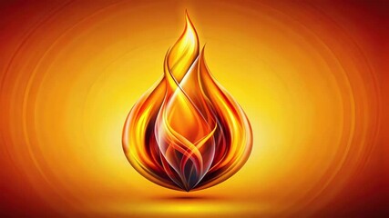 Aufkleber - Abstract Animated Flame A Mesmerizing Dance of Light and Energy