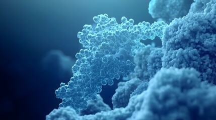 Poster - Close-up view of intricate molecular structure.
