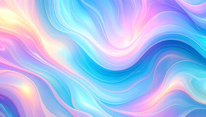 Poster - A Gradient Abstract Waving Smooth Lines Background for Digital Wallpaper a Colorful Abstract Digital Image or for Presentation in an Abstract Form